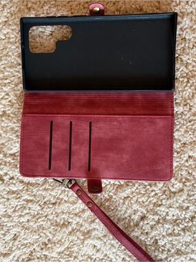 Wallet Phone Case with Wrist Strap
